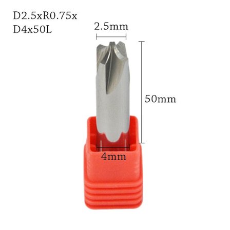 Rak spårfas R-vinkel fräs