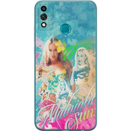 Yhteensopiva Puhelinkuori Honor 9X Lite Seikkailumaailma Steve, Creeper ja eläimillä värikkäässä palikkagrafiikassa