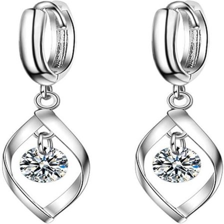 925 Sterling Silver Örhängen med Krok