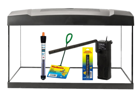 Aquaristik & Hobbebedarf - Startsett Akvarium 57 liter 6 Watt LED 60x30x36,50 cm - Akvaristikk - Akvarium & møbler - Akvarium - ZOO.no