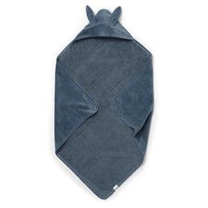 Elodie Tender Blue Bunny Hooded Towel One Size - Textile - One size - Blue - Junge