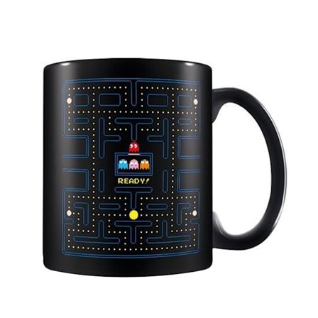 Pac Man Maze Mug En Storlek Svart/Blå
