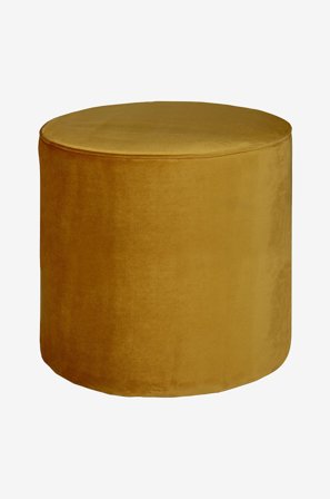 WOOOD - Hög puff Sara - Gul - Fotpallar & puffar - Från Homeroom