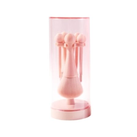 Sminkborstar 5 Set Professionella Täta Mjuka Puder Rouge Ögonskugga Foundation Concealer Highlighter Komplett Borste UISAVE