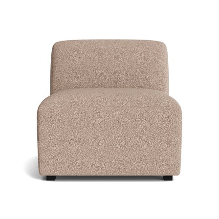 Napoli 1 personers sædemodul - Leo Beige - 75x86x76cm - Sofa - Komfortabelt modul med pocket fjedre og slidstærkt polyester betræk