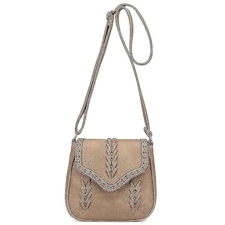 1 stk Kvinne Dame Jente Skulder Crossbody Bag Veving PU Lær For Mobiltelefon