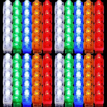 100 kpl LED-sormusvalot Kirkkaat Sormi Rave-valot Sormus Glow-tikut Pienet Sormi Laser Juhlavalo Sormukset