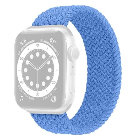 Apple Watch Series 8 (41mm) joustava nailon kellonhihna - Vauvan Sininen Koko: L