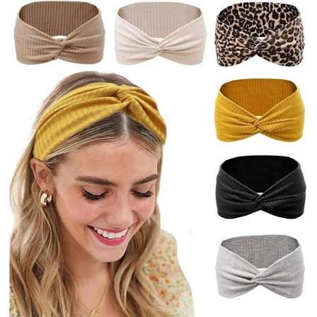 6-pak Pandebånd og Svedbånd – Hårbånd til Kvinder, Perfekt til Hverdag, Ferie og Fest