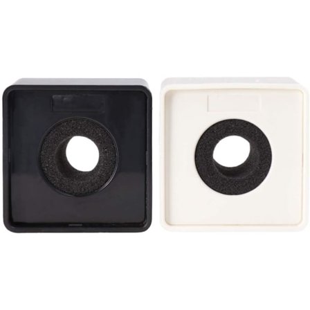 2 st Mikrofon Flag Station Triangulär Fyrkantig Kub Intervju Mic Logo(Fyrkantig)