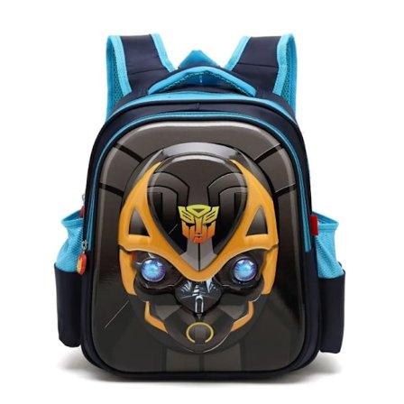 Transformers 3D Mini Ryggsekker Bumblebee Optimus Prime Cosplay Vanntett Barneskoletasker Kawaii Ryggsekk Barn Mochila