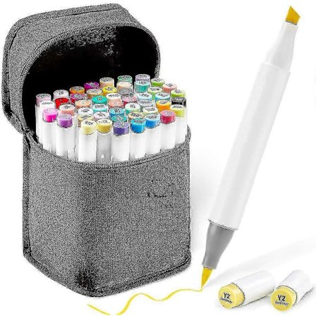48 Farver Alkohol Pensel Markere, Ohuhu Dobbelt Tip