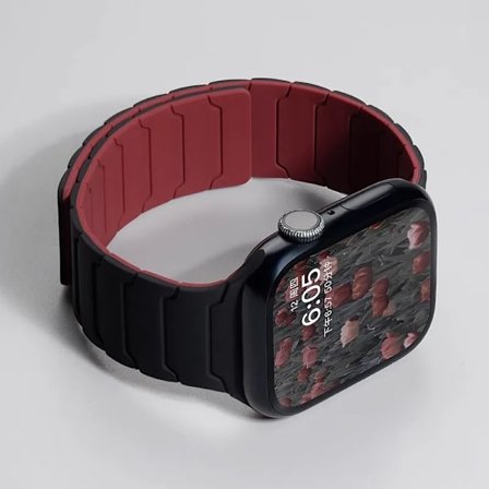 Magnetiskt silikonarmband för Apple Watch Band Ultra 2 49mm 45mm 41mm Armband för Iwatch Series 9 8 7 6 SE 5 4 38 42mm 44mm 40mm