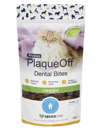 Swedencare - ProDen PlaqueOff Dental Bites katt 60 g - Katt - Kattepleie & kosttilskudd - Tannpleie - ZOO.no