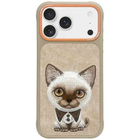 Nimmy Big Eyed Pet 2.0 Katteveske for iPhone 17 - beige