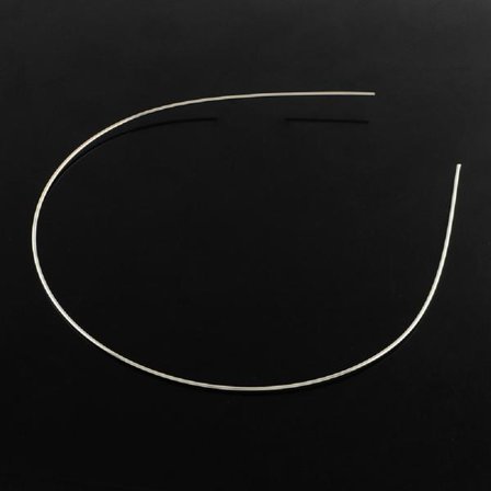 10 Tunna silverfärgad metall diadem 1mm, bred