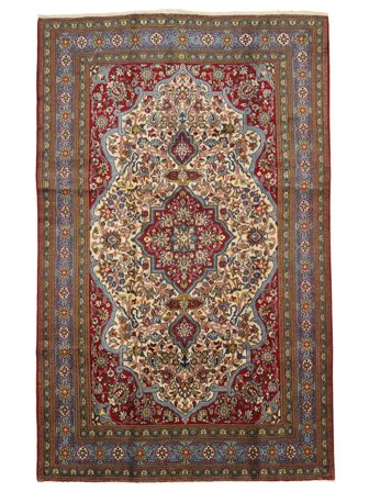 205X325 Tapete Oriental Sarough Castanho/Preto (Lã, Pérsia)