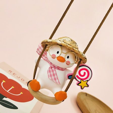 Svingende and dekorative and til indvendig dekoration af bilen