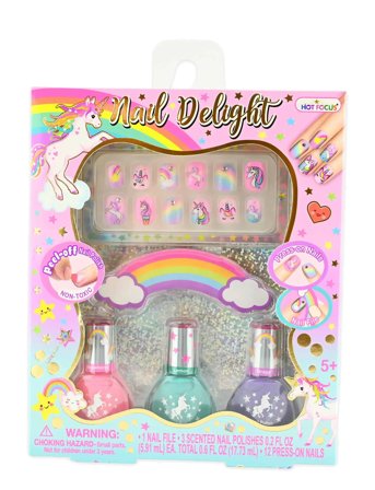 Nail Kit Polish And Press-On Pink Robetoy