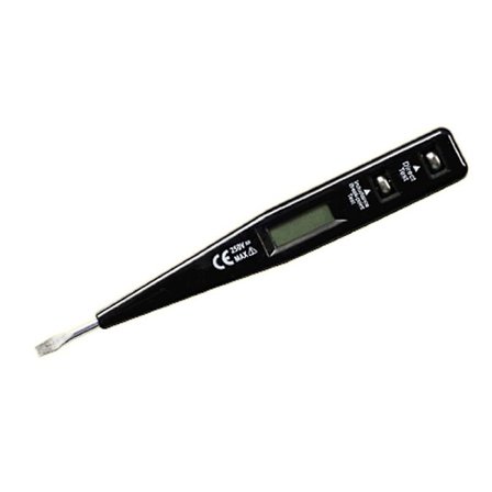 Digital Testpen Spetsmejsel Sonda Ljus Spänningstestare Detektor AC/DC 12-220V Elektrisk Test P