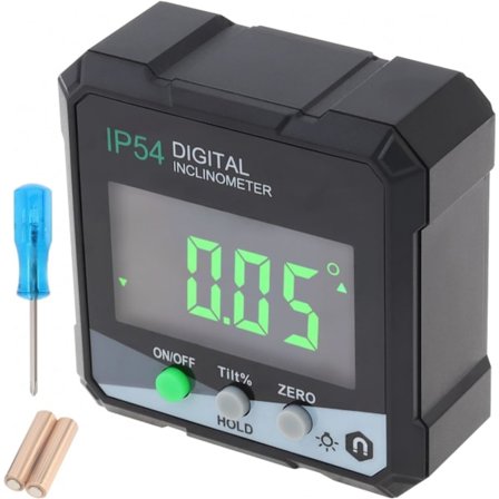 2025 Seneste Model Digital Vinkelmåler, Magnetisk Gradmåler, Vinkelmåler med AAA-batteri og skruetrækker