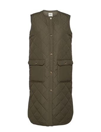 Onlnayra S/L Long Quilt Vest Cc Pnt Green ONLY