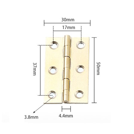 Miniature messinghængsler i messing messinghængsler kobber minihængsel