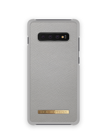 Saffiano Case Galaxy S10+ Light Grey