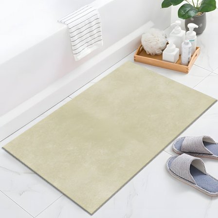 [Beige/40X60cm] Badrumsmatta, hushållstoalettmatta, dörrmatta