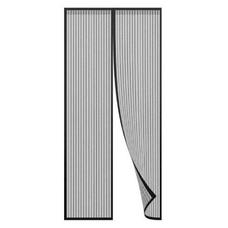 Insektsnet dør 100x220 insektbeskyttelse sort magnetisk myggenet