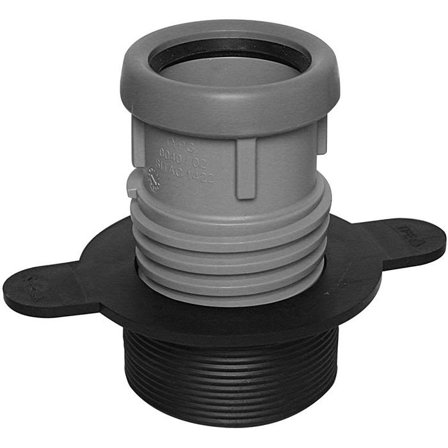 Faluplast Faluexpand Gumminippel svart/grå 74 x 50 mm, Inomhusavlopp