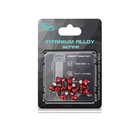 12 st/lot Cykel Skivbroms Rotor Bolt Rostfritt stål Fäst Guld 12st