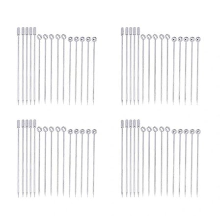 {PL}60x Cocktailpinner i rustfritt stål Martini Picks Set -JA