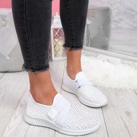 Kvinna Slip På Utomhus Casual Andas Sneakers
