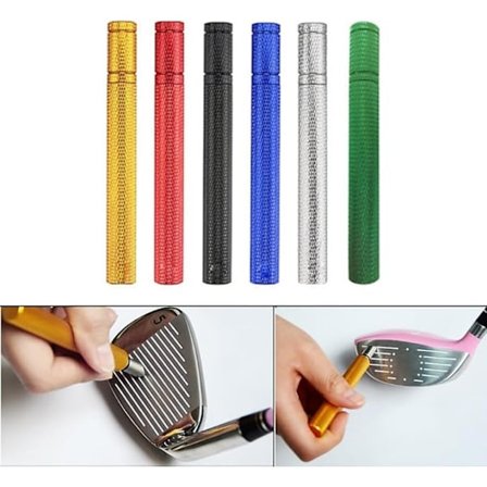 Golfkølle rille slibeværktøj 4 farver Golf rille slibemaskine Wedge Club U V Type Firkantet Regroover Blade Renseværktøj Tilgang