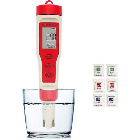 2020 Ny Tds Ph-Meter, Ph/tds/ec/temperatur Ledningsevnemåler, Høj Nøjagtighed Automatisk Kalibrering, Digital Til Svømmebassiner Drikkevand Akvarier