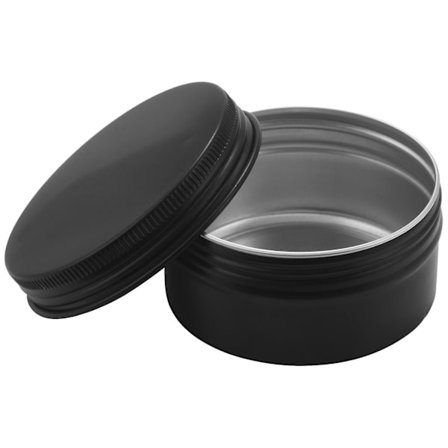 12-pack Runda Burkar med Skruvlock, Aluminium, för Läppbalsam, Kryddor, Godis, Te och Ljus