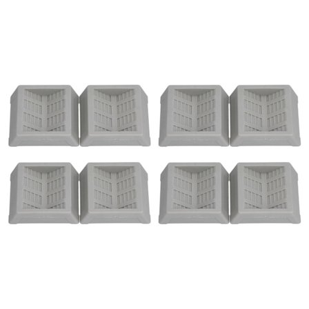 8 st Gummikoppar för Hjul Möbelhjul Stoppar Golvskydd för Säng Kontorsstol Skåp Soffa Garderob Hjul