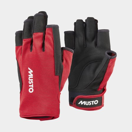 Sejlerhandsker Musto Essential Sailing Short Finger Glove 2.0, True Red, Medium