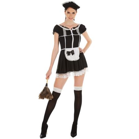 Tectake Maskeraddräkt Sexig Städerska White L