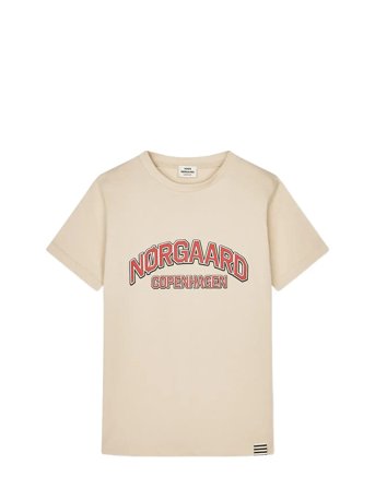 Mads Nørgaard Printed Tee Thorlino Tee - Cream - 176