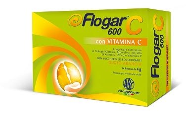 Flogar C 600 Vitamina C 14 Bustine Gusto Arancia