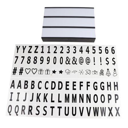 Cinema Light Box DIY Lämmin Kirjelaatikko 96 Kirjoitustarralla Huoneen Sisustukseen