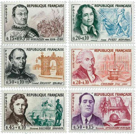 Frankrig 1961 - YT 1295-1300 - Postfrisk