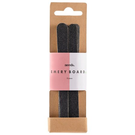 Needs Emery Boards 10 stk., Makeup, Negletilbehør, Neglefile