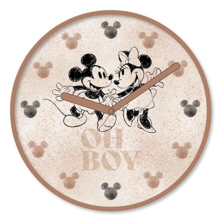 Musse Pigg Oh Boy Väggklocka One Size Blush/svart