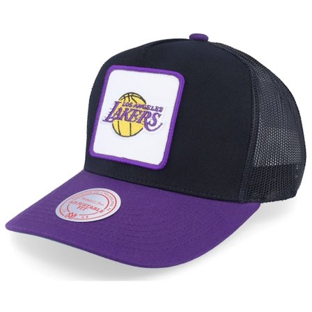 Mitchell & Ness - Los Angeles Lakers Truck It Black/Purple Trucker Trucker Black Cap - NBA @ Hatstore