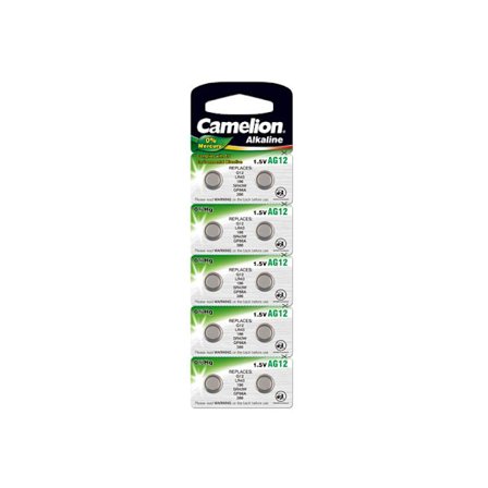 Camelion AG12 / 301 / 386 / LR43 Knappcellsbatteri 10-pack