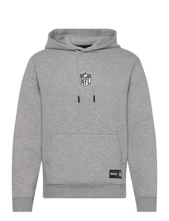 Woodson_Nfl Tops Sweat-shirts & Hoodies Hoodies Grey BOSS