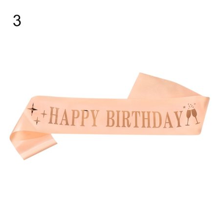 Fødselsdag Satin Sash Fødselsdag Skulderbælte 3